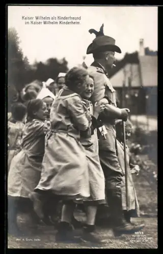 AK Kaiser Wilhelm als Kinderfreund im Kaiser Wilhelm Kinderheim