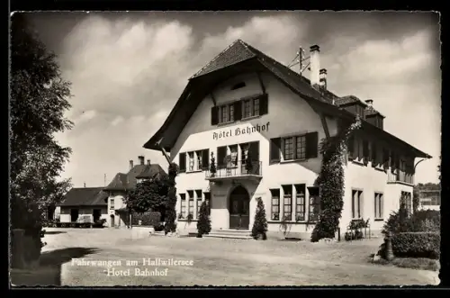 AK Fahrwangen am Hallwilersee, Hotel Bahnhof, Bes. F. Renggli-Ineichen