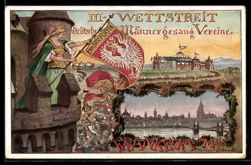 AK Frankfurt a. Main, 3. Wettstreit der Deutschen Männergesangsvereine