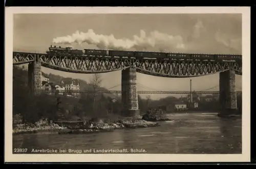 AK Brugg, Aarebrücke und Landwirtschaftliche Schule