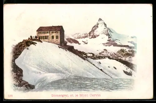 AK Zermatt, Gornergrat et le Mont Cervin, Um 1900