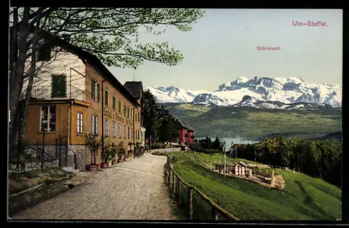 AK Stallikon, Hotel & Pension Uto-Staffel mit Glärnisch