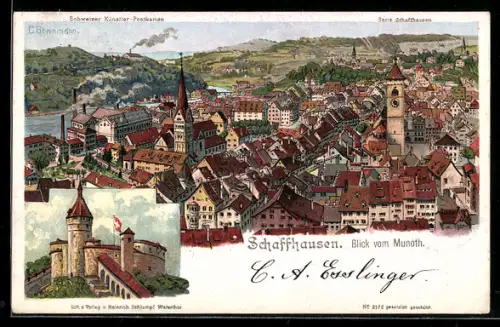 AK Schaffhausen, Blick vom Munoth