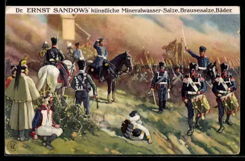 AK Befreiungskrieg 1813, General Bülow bei Dennewitz