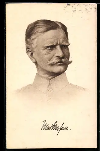 AK Portrait Heerführer August von Mackensen in Uniform mit Orden Pour le Merite