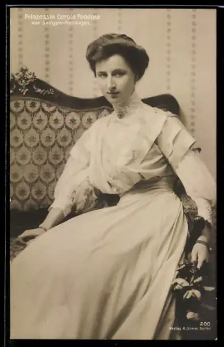 AK Prinzessin Carola Feodora von Sachsen-Meiningen