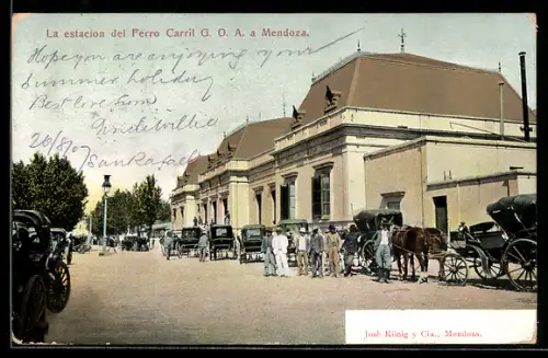 AK Mendoza, La estacion del Ferro Carril G. O. A.