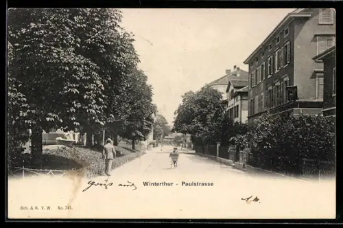 AK Winterthur, Partie in der Paulstrasse