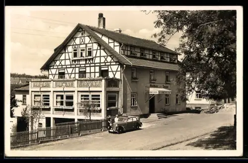 AK Frankenheim, Gasthaus Zur Sonne Bes. H. Schrodt