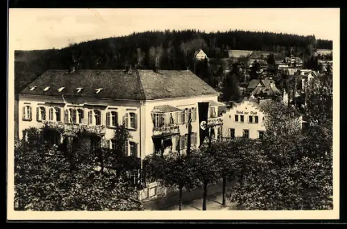 AK Bad Elster, Hotel Haus Asträa mit 