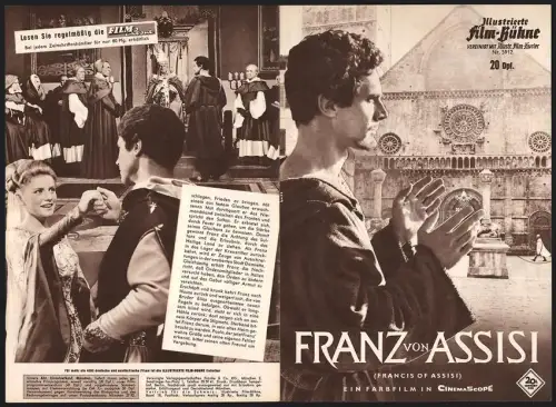 Filmprogramm IFB Nr. 5912, Franz von Assisi, Bradford Dillman, Stuart Whitman, Regie: Michael Curtiz