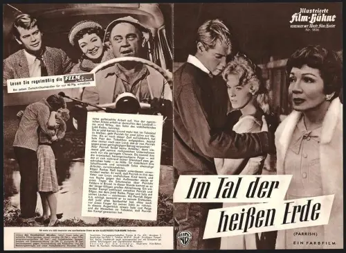 Filmprogramm IFB Nr. 5836, Im Tal der heissen Erde, Troy Donahue, Claudette Colbert, Regie: Delmer Daves