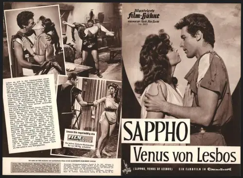 Filmprogramm IFB Nr. 5635, Sappho, Venus von Lesbos, Tina Louise, Kerwin Mathews, Regie: Pietro Francisci