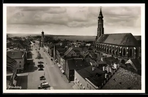 AK Straubing, Stadtplatz und Kirche