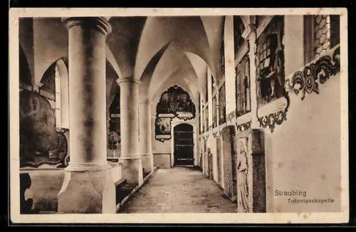AK Straubing, Totentanzkapelle, Innenansicht