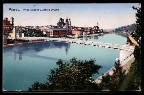 AK Passau, Prinz-Regent Luitpold Brücke