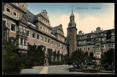 AK Merseburg, Blick auf den Schlosshof