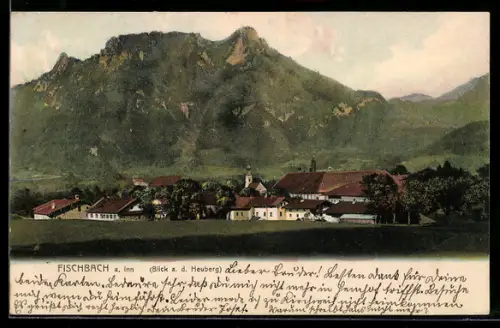 AK Fischbach, Panoramablick auf Ort und Heuberg