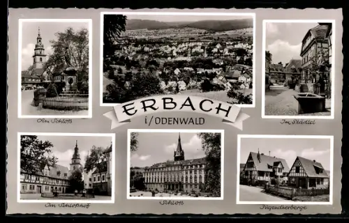 AK Erbach i. Odenwald, Jugendherberge, Schloss, Schlosshof