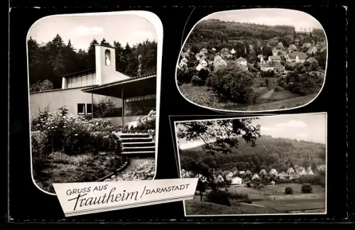 AK Trautheim /Darmstadt, Teilansicht, Gebäudeansicht, Ortspartie