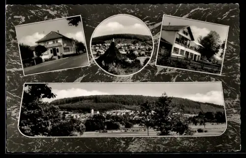 AK Zell im Odenwald, Konditorei und Cafe Orth, Rückseite, Teilansicht