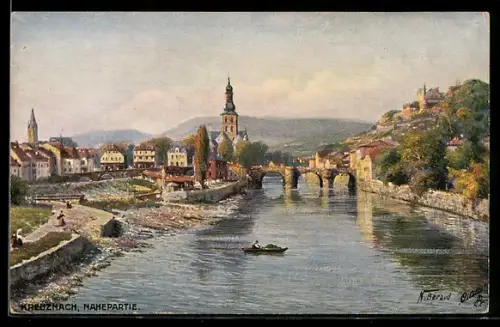 Künstler-AK Bad Kreuznach, Nahepartie