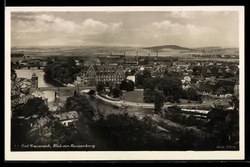 AK Bad Kreuznach, Blick vom Kauzenberg