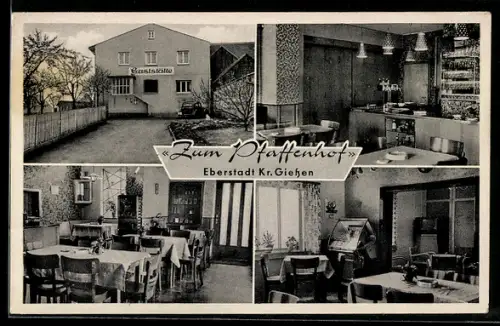 AK Eberstadt /Kr. Giessen, Gasthaus Zum Pfaffenhof, Innenansichten