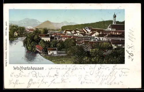 AK Wolfratshausen, Ortsansicht