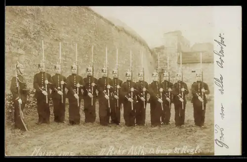 AK Mainz, II. Rekruten Abteilung 12. Compagnie 82. Regiment