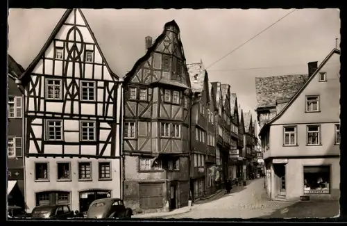 AK Limburg a. d. Lahn, Barfüsserstrasse mit Geschäften