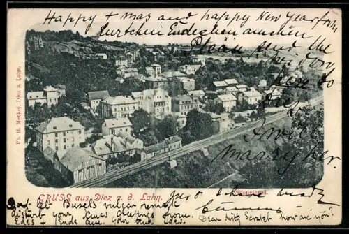 AK Diez a. d. Lahn, Blick zum Villenviertel