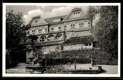 AK Alsbach, Hotel Sanatorium Schlossberg, Hauptstrasse