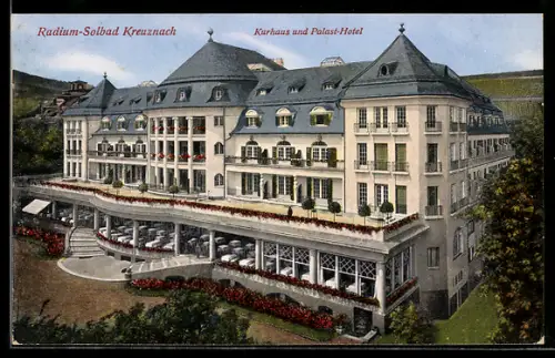 AK Kreuznach, Kurhaus und Palast-Hotel