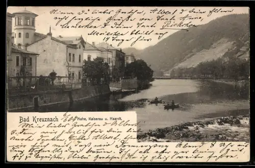 AK Bad Kreuznach, Nahe, Kaiserau und Haardt