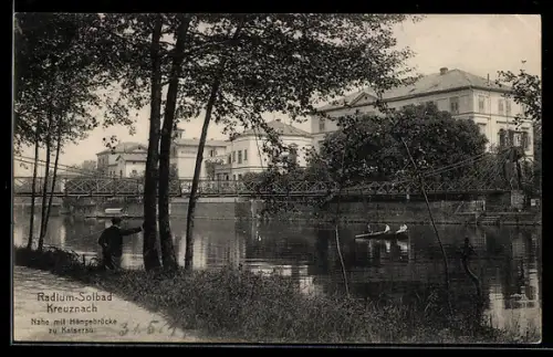 AK Bad Kreuznach, Hängebrücke zu Kaiserau