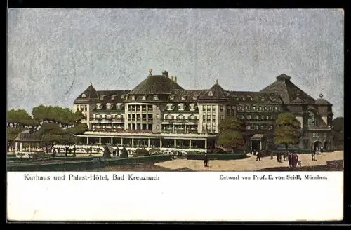 AK Bad Kreuznach, Kurhaus & Palast-Hotel