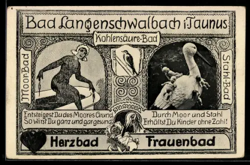 AK Bad Langenschwalbach i. Taunus, Herzbad, Frauenbad