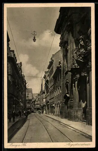 AK Mainz a. Rh., Partie in der Augustinerstrasse