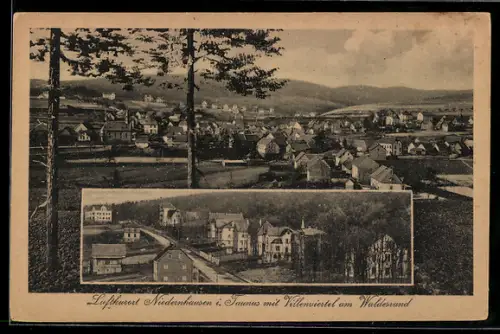 AK Niedernhausen i. Taunus, Villenviertel am Waldesrand