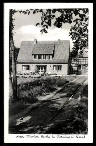 AK Borchel bei Rotenburg, Gasthaus Antjes Moorhof