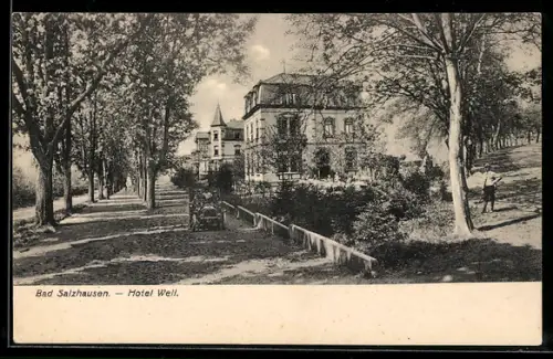 AK Bad Salzhausen, Blick auf Hotel Weil