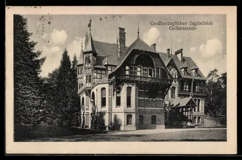 AK Gelbensande, Grossherzogliches Jagdschloss