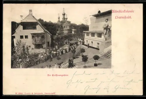 AK Darmstadt, Künstlerkolonie, Eröffnungsfeier