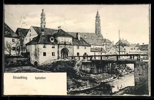 AK Straubing, Spitaltor, Brücke