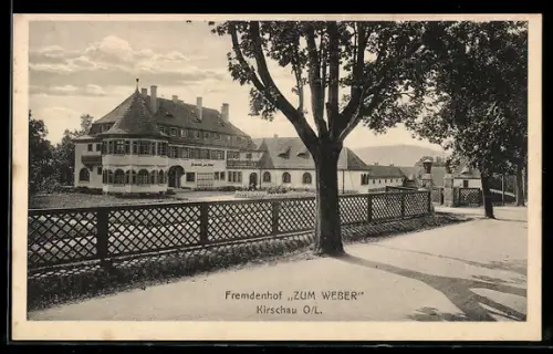 AK Kirschau O./L., Fremdenhof Zum Weber