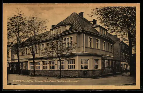 AK Potsdam-Bornstedt, Gasthaus und Kaffee Elsässer Weinstuben, Inh. A. Pitzschk