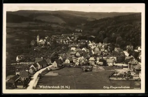 AK Wächtersbach /H. N., Gesamtansicht, Orig.-Fliegeraufnahme