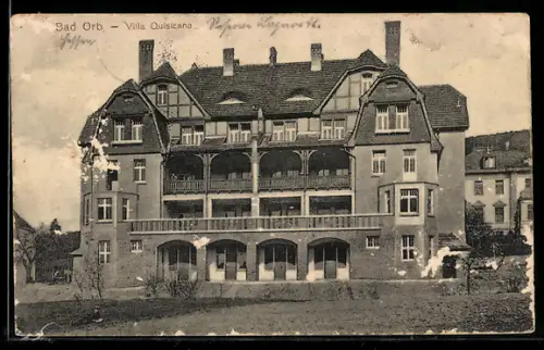 AK Bad Orb, Hotel Villa Quisicana, Aussenansicht