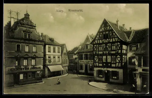 AK Alzey, Partie auf dem Rossmarkt